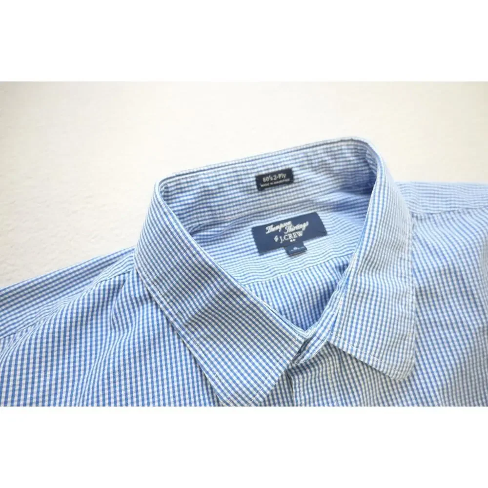 J Crew Thompson Dress Shirt Button‎ Up Plaid Front Pocket Long Sleeve Mens XL